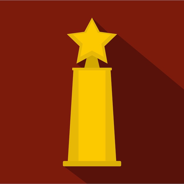 Star award icon Flat illustration of star award vector icon for any web design