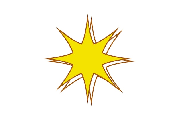 Star Basic Graphic Sticker Design