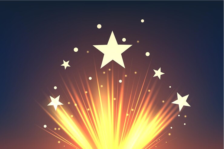 Vector star burst background