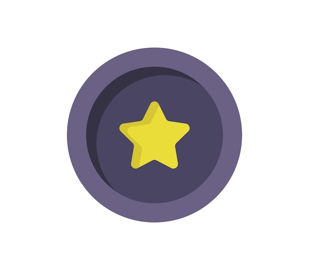 Vector star button