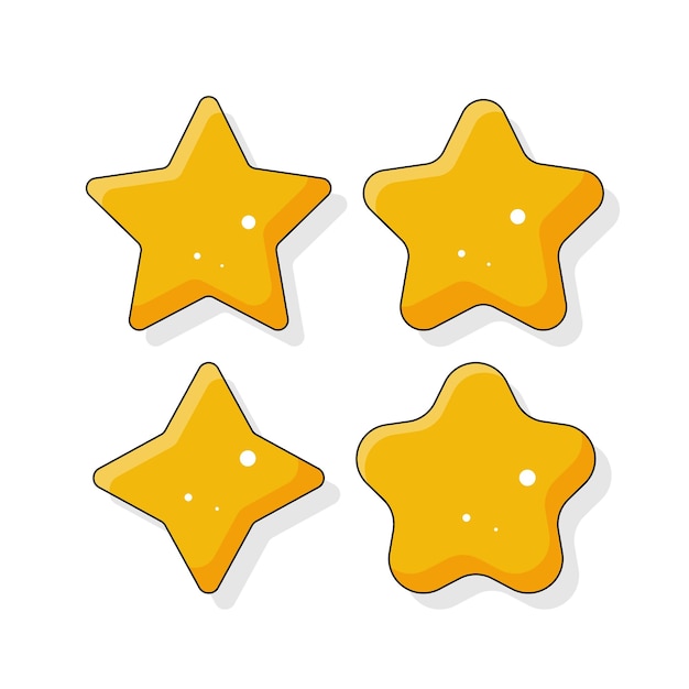 Star cartoon vector collection