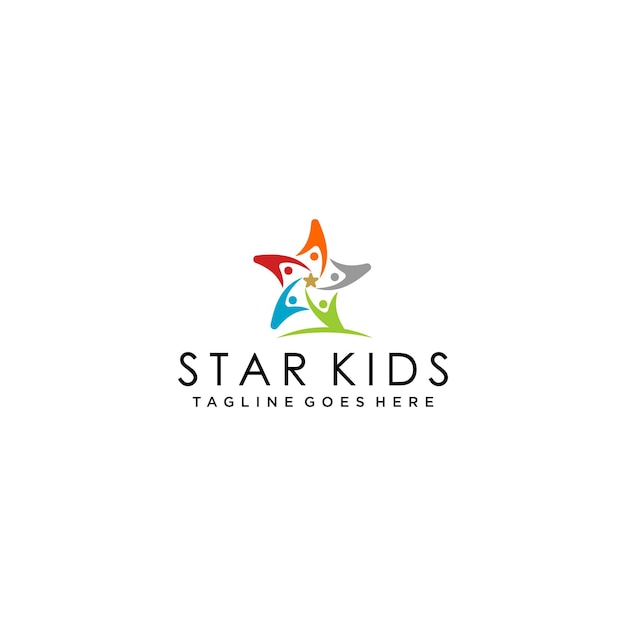 Дизайн логотипа звездных детей