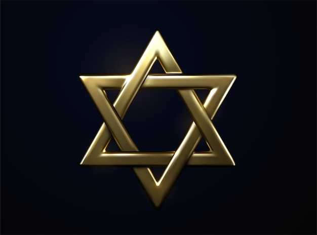 Звезда Давида золотой знак