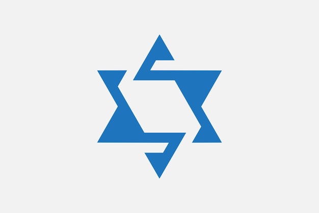 Star of David logo Vector graphic design