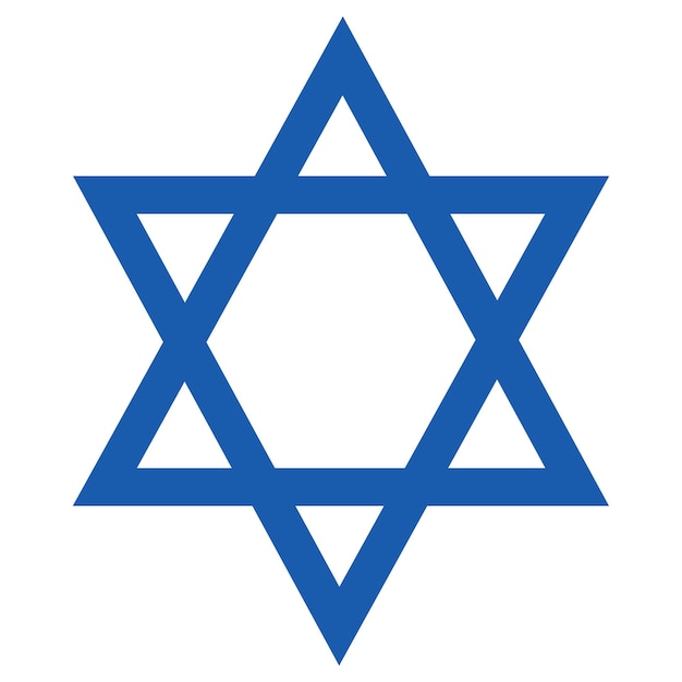 Vector star of david.symbol of the jewish religion.vector icon.