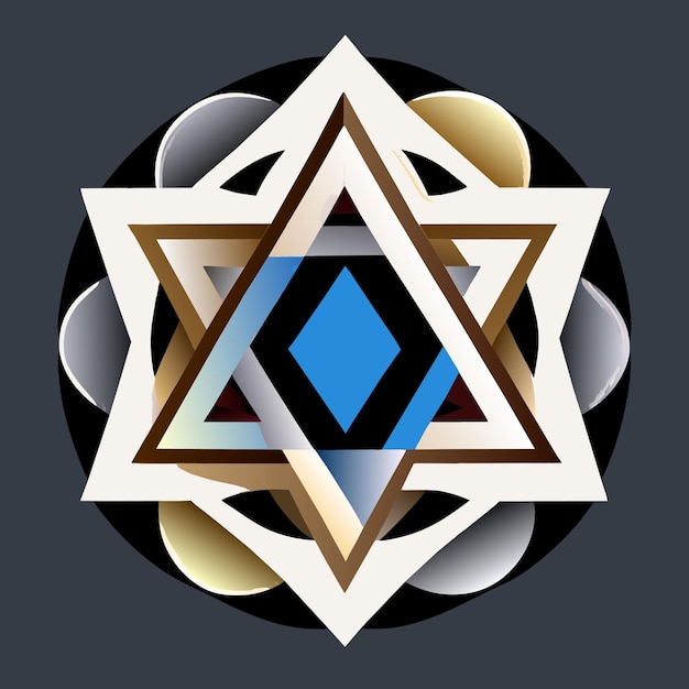 Vector star of david