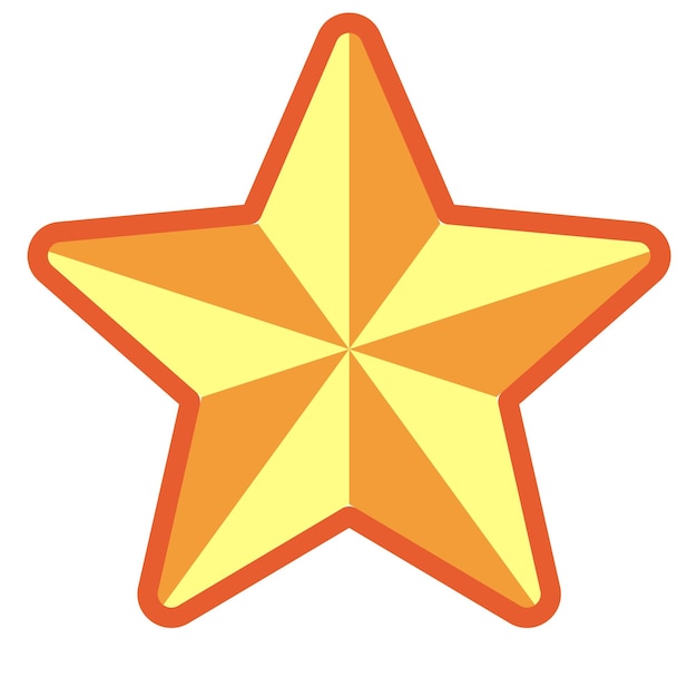 Vector star decoration