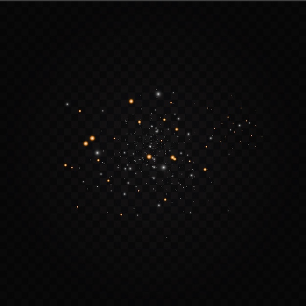 Star dust sparkling particles  .   illustration.magic.