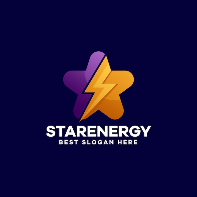 Star Energy Gradient Logo Design