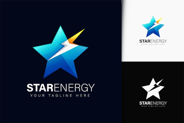 Star energy-logo-ontwerp met verloop