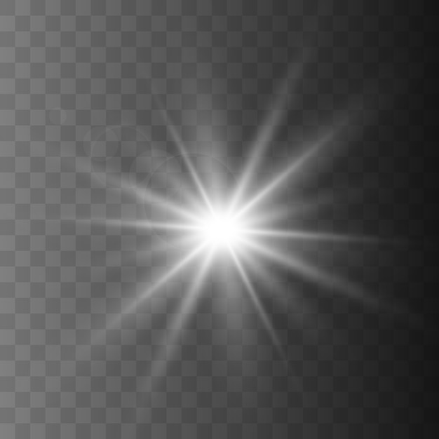 Star explosion vector illustration, glowing sun. Sunshine isolated