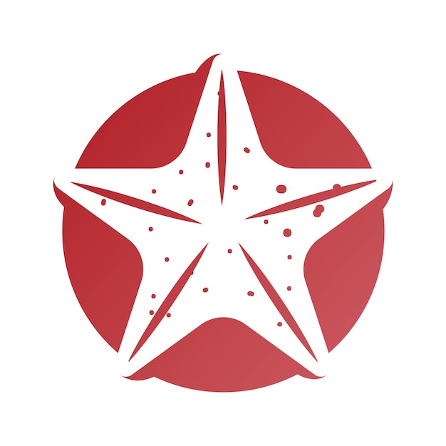 Vector star fish icon