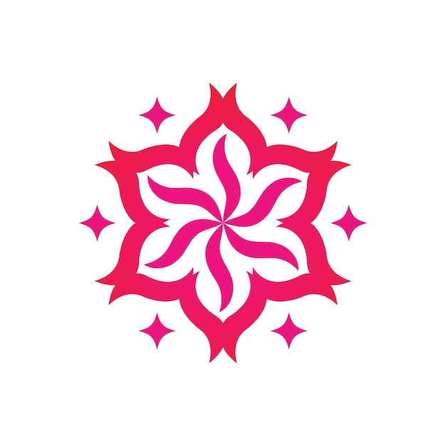 Vector star flower