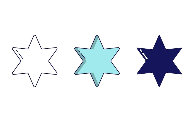 Star Geometry Shape vector icon