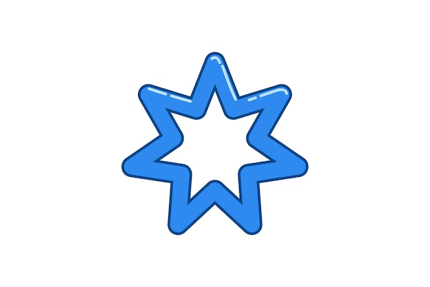 Vector star highlight note sticker design