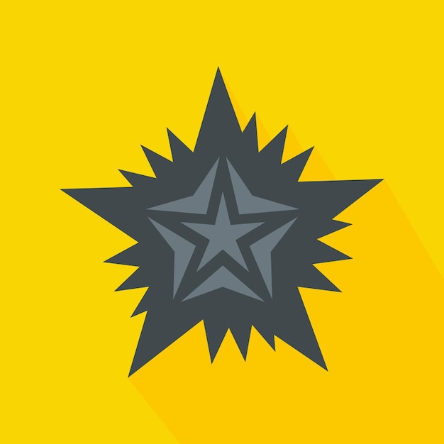 Star icon in flat style for any design