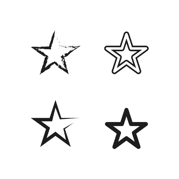 Star icon and logo  Template vector illustration design