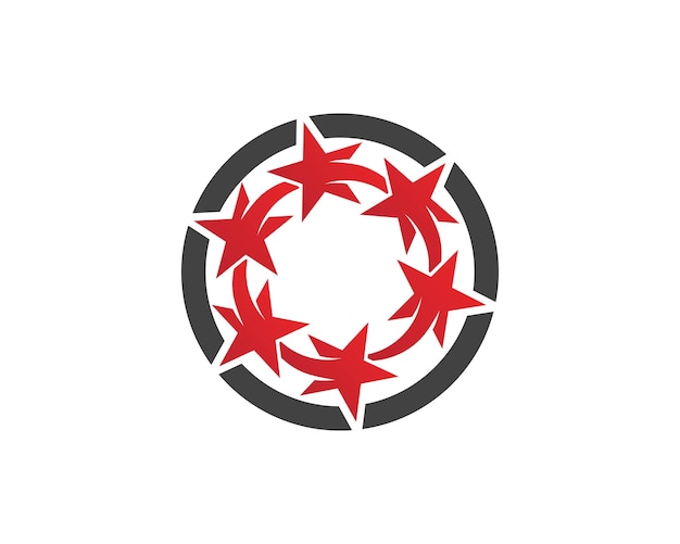Шаблон логотипа звезды