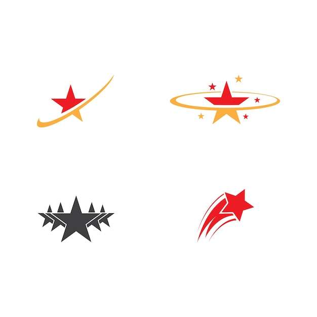 Vector star icon template vector illustration design