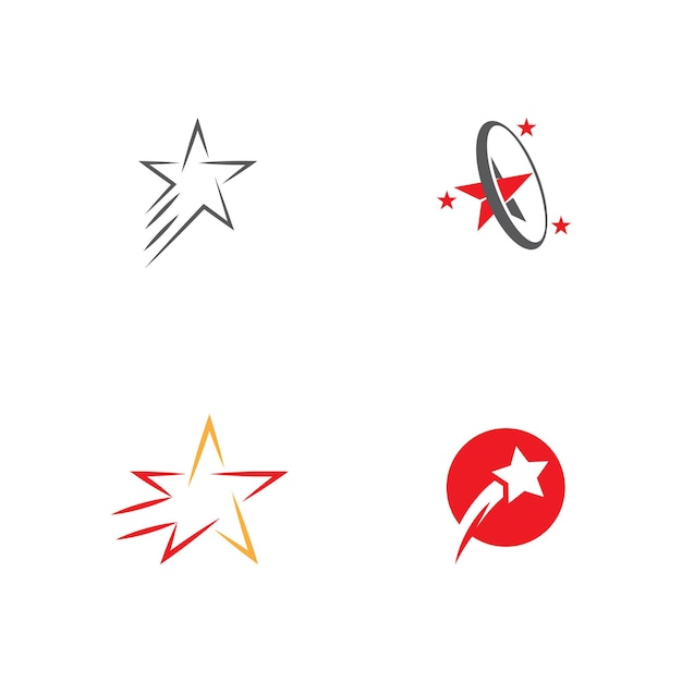 Star icon Template vector illustration design