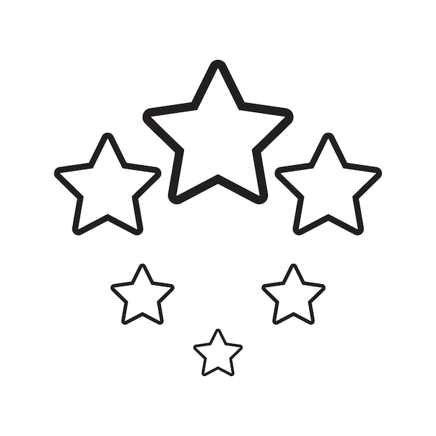 Star icon Template vector illustration design