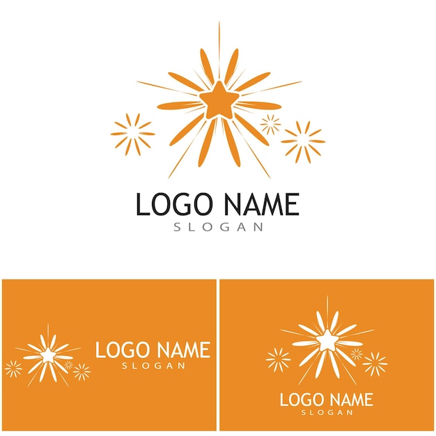 Vector star icon template vector illustration design