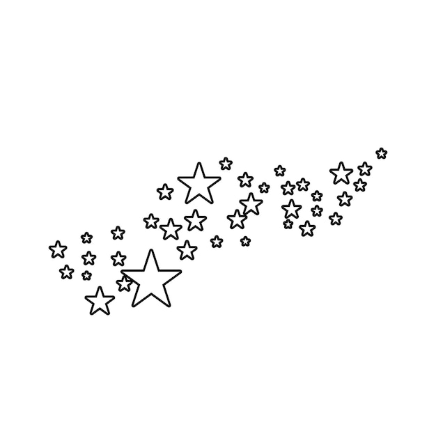 Шаблон значка звезды