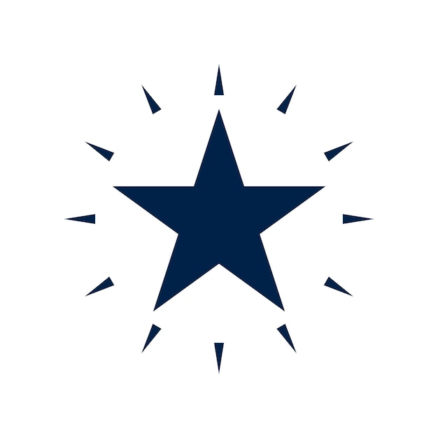 Vector star icon vector flat style