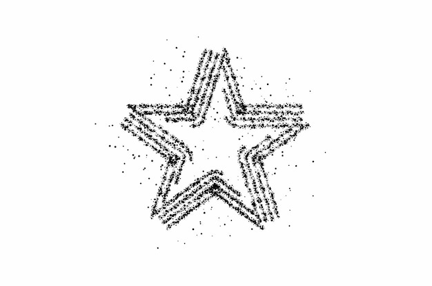 Star Icon vector. Simple flat symbol. Perfect pictogram illustration on particle background.