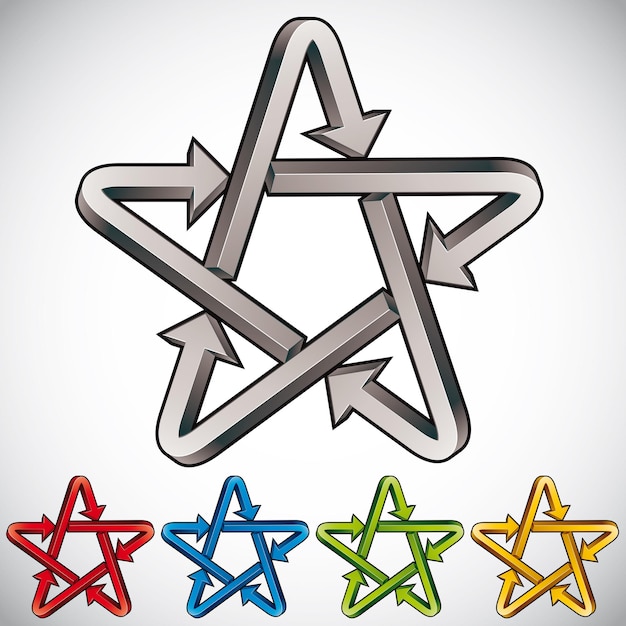 Star icon with arrows