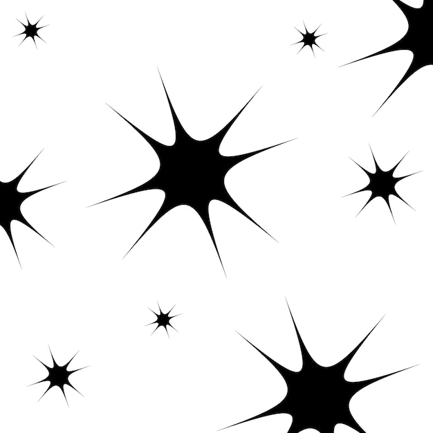 Звездные иконы мерцающие звезды блестящие вспышки