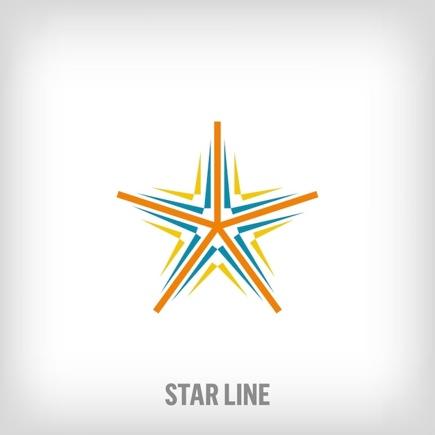 Дизайн логотипа Star Line Уникальный дизайн цветовых переходов Индивидуальное образование в сфере путешествий