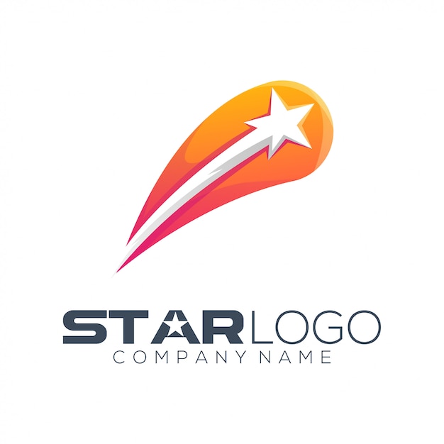 Vector star logo  abstract