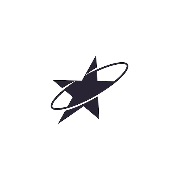 star logo black vector eps 10