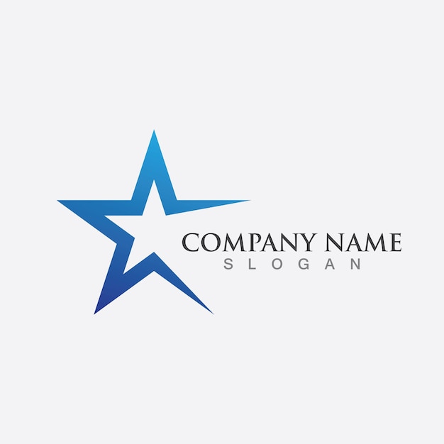 Star logo design template vector