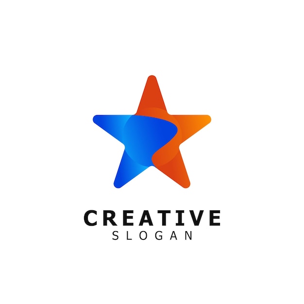 Star logo design template.