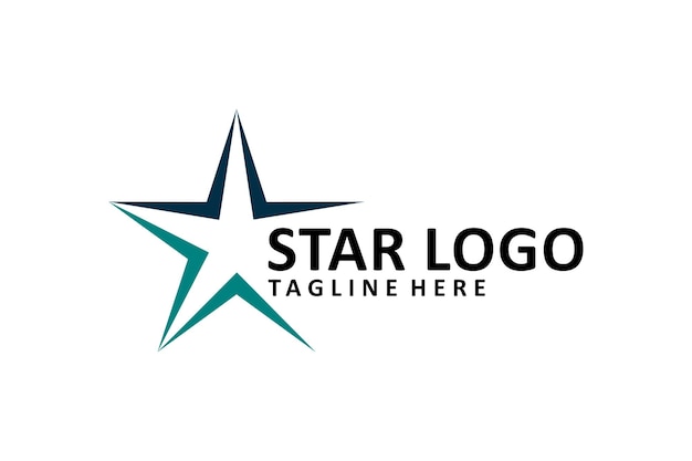 Star logo design vector isolated