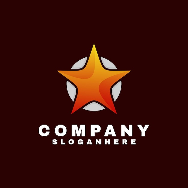 star logo design with colorful