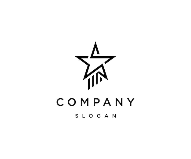 Star logo icon design template vector