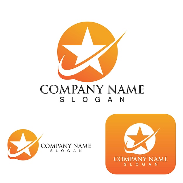 Star logo icon Template vector