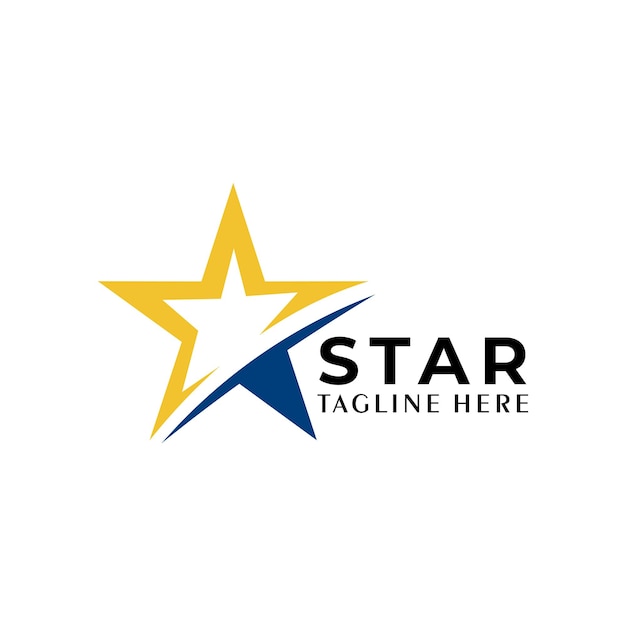 Vettore icona logo stella isolato