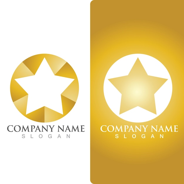 Star logo and symbol icon Template element