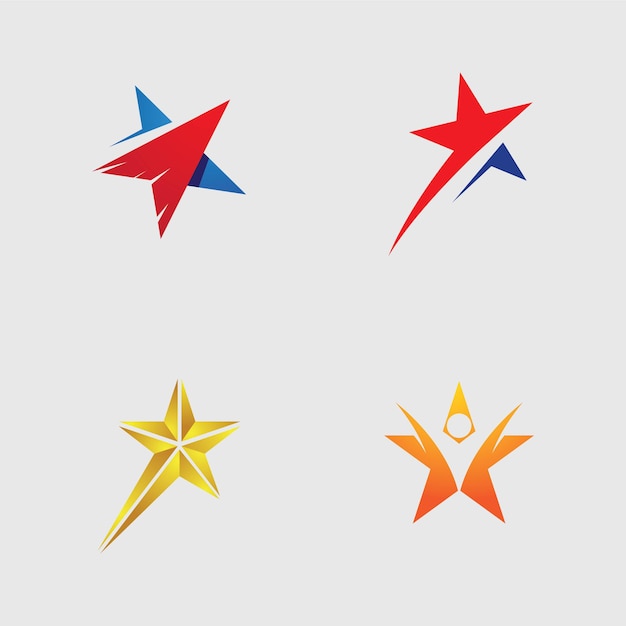 Star logo and symbol vector illustration