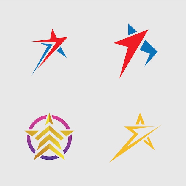 Star logo and symbol vector illustration