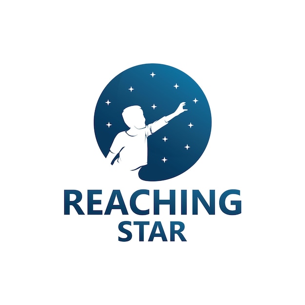 Star logo template design vector bereiken