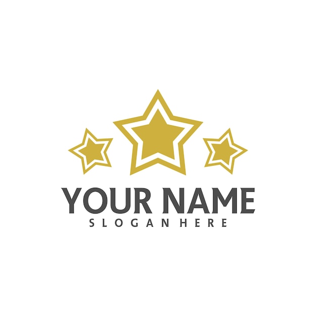 Star logo template Star logo design vector