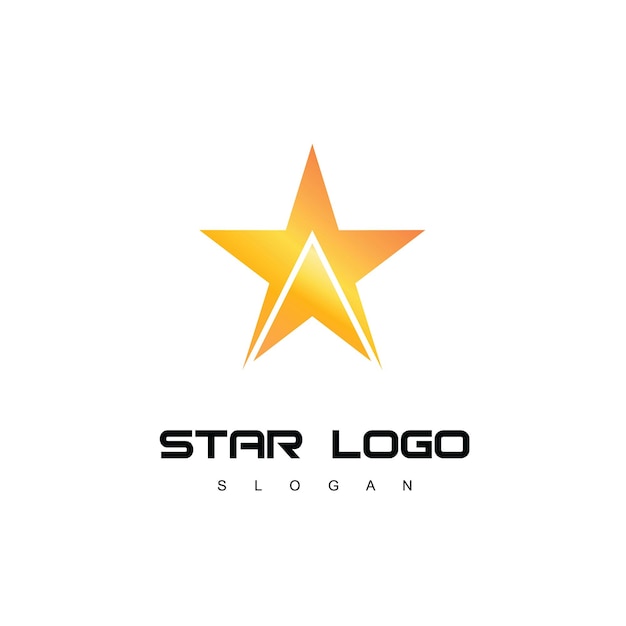 Star logo template success company symbol