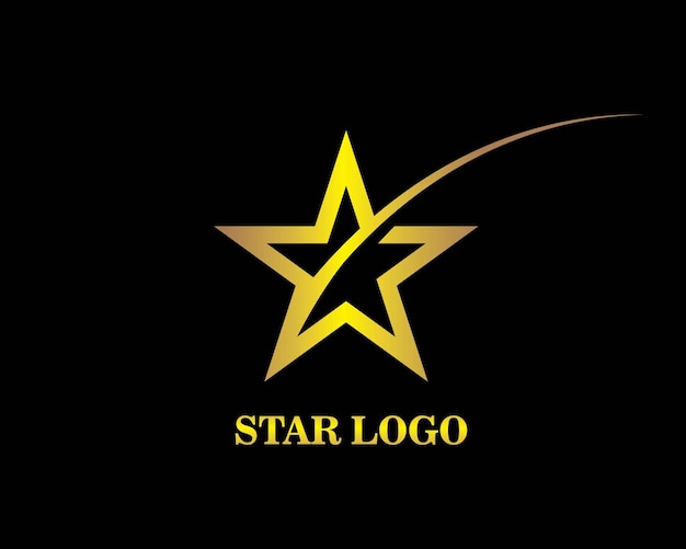 Disegno dell'illustrazione dell'icona di vettore del modello del logo della stella