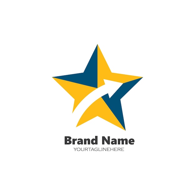 Star logo template vector icon illustration