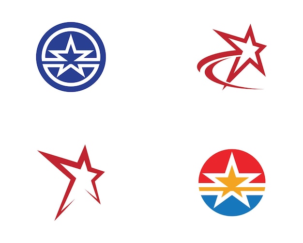 Vector star logo template vector